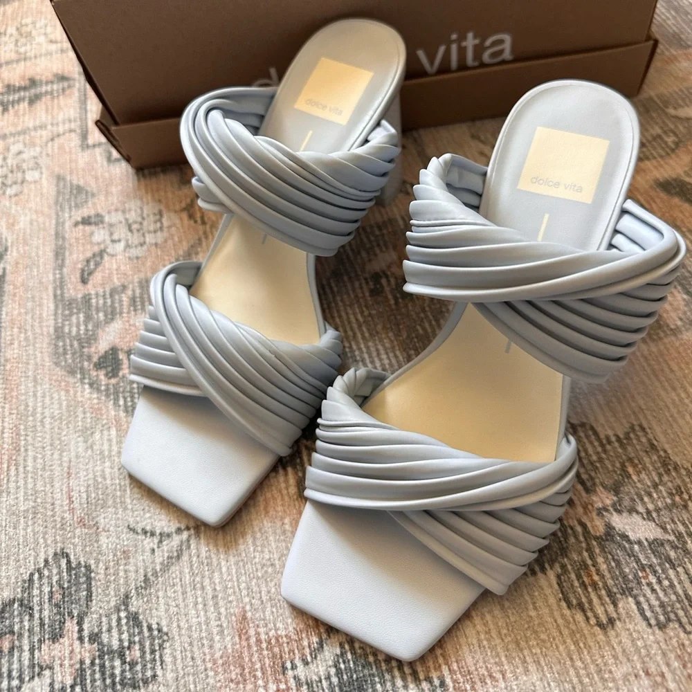 Dolce Vita pilton light blue stella sandals, size 7.5 - Picture 2 of 6